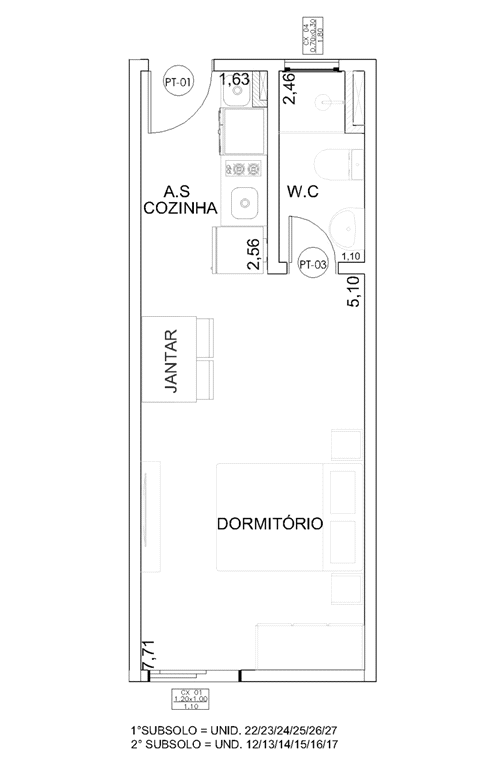 APARTAMENTO em CASA VERDE