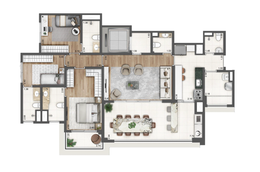 Apartamento com 3 quartos, 2 vagas à venda - Jardim França - SP (Av. Nova Cantareira)