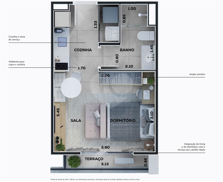 Studio à Venda no Franz Bauer – Campo Belo, São Paulo