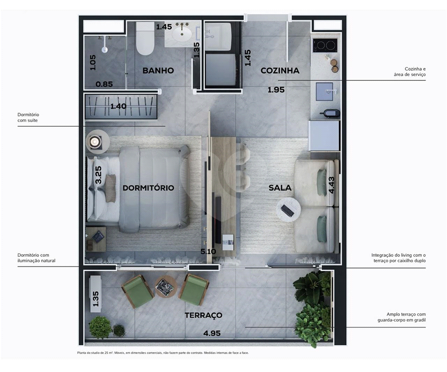 Studio à Venda no Franz Bauer – Campo Belo, São Paulo