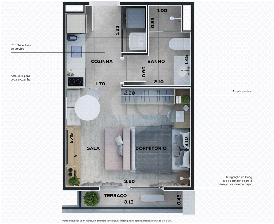 Studio à Venda no Franz Bauer – Campo Belo, São Paulo