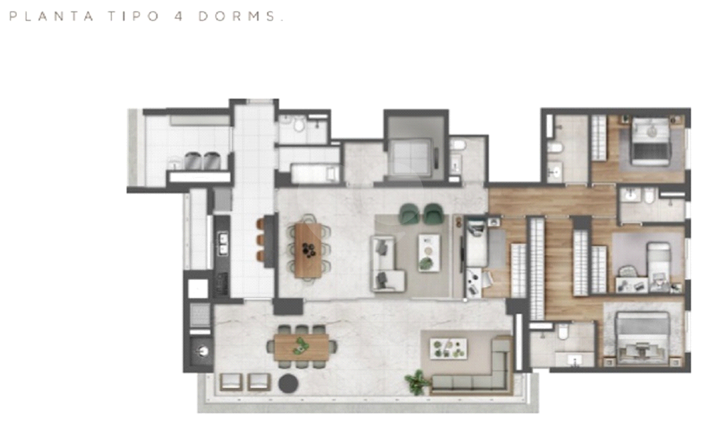 Brooklin Novo - Apto pronto - 206,38 m² - 3 suites - 3 vgs