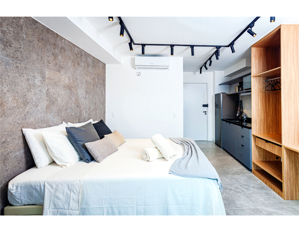 Apartamento a venda 1 dormitório e mobiliado no Bairro de Pinheiros 