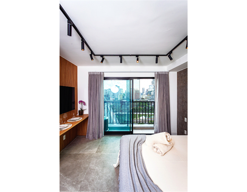 Apartamento a venda 1 dormitório e mobiliado no Bairro de Pinheiros 