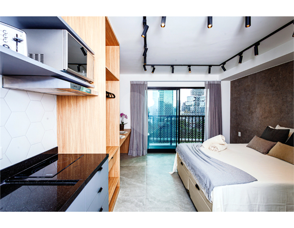 Apartamento a venda 1 dormitório e mobiliado no Bairro de Pinheiros 