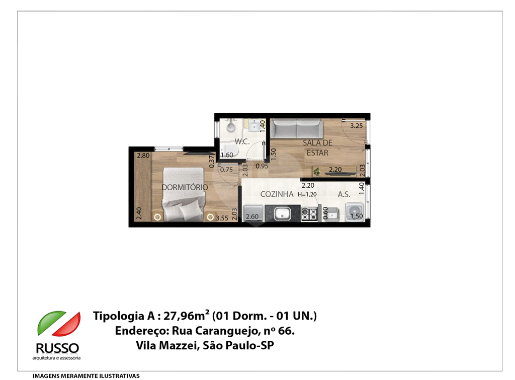 Apartamento, 1 quarto, 24 m² - Foto 9