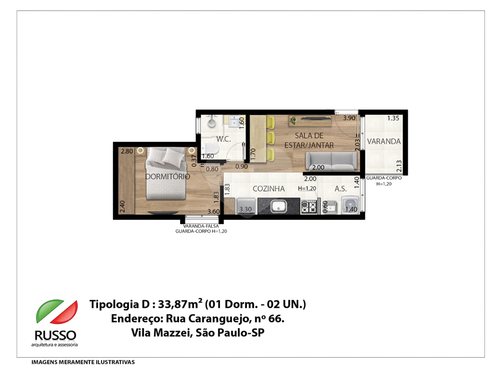 Apartamento, 1 quarto, 29 m² - Foto 12