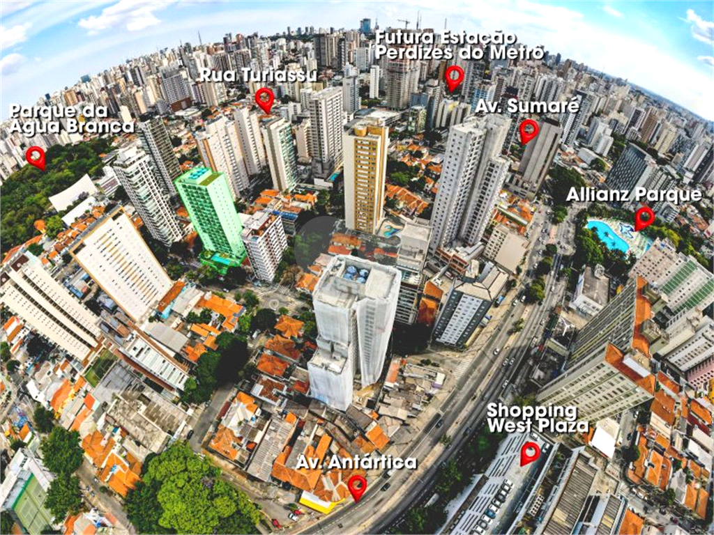 Studio Moderno à Venda | 26 m² | 1 dormitório com varanda em Perdizes!