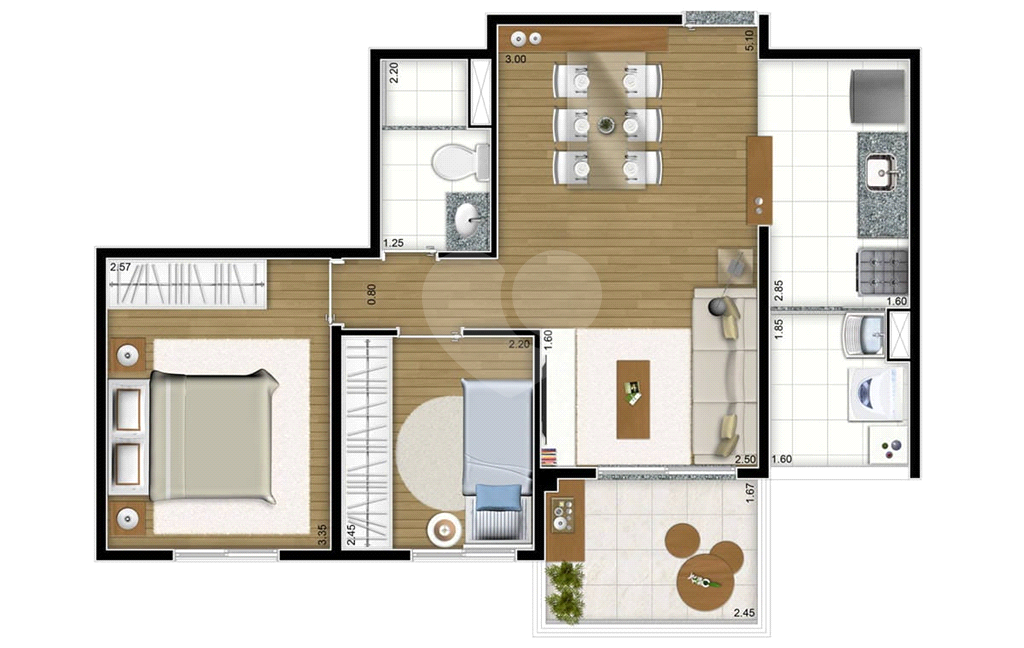 Apartamento, 2 quartos, 50 m² - Foto 15