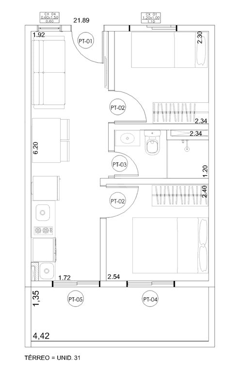 Apartamento de 1 dormitório e 25,80 m² à venda na Casa Verde – Tokyo Altino Residence