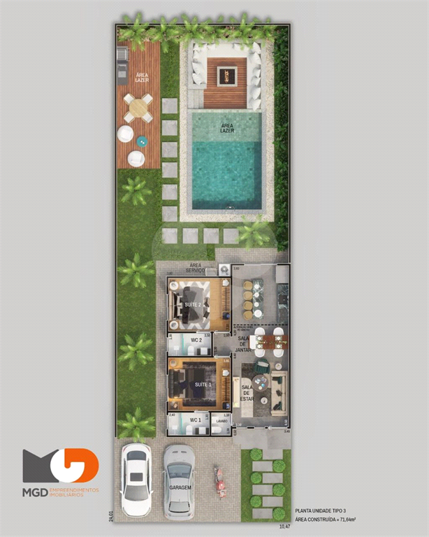 Casa, 2 quartos, 308 m² - Foto 19
