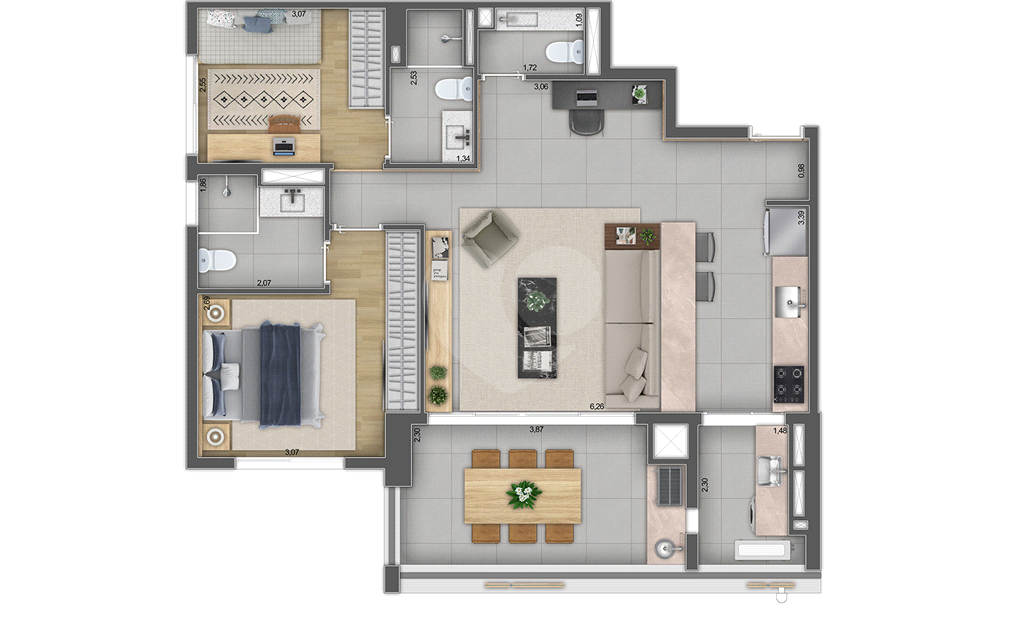 Apartamento para locação em Pinheiros 