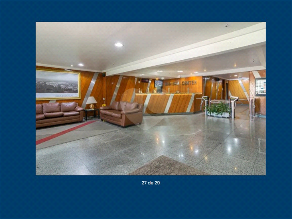 Sala comercial venda 1 vaga Santana Center