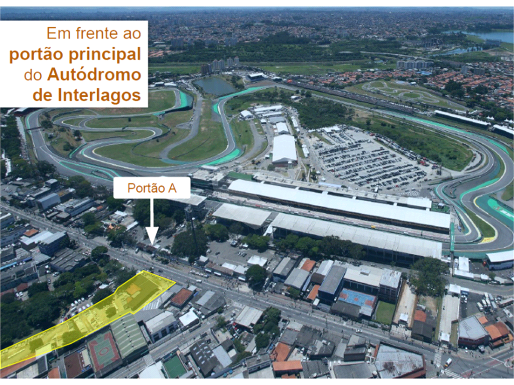 Terreno de esquina | 3.334 m² | ZEU |Em frente Autódromo de Interlagos – São Paulo