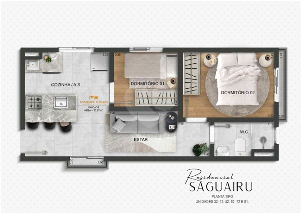 APARTAMENTO em CASA VERDE