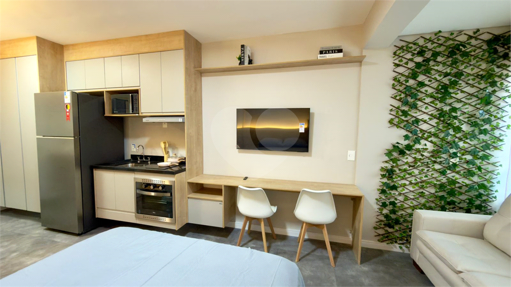 Studio novo e mobiliado com 28m² para locação na Vila Clementino, São Paulo
