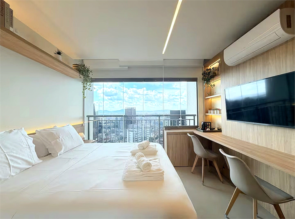 Studio Andar Alto Vista Livre Vila Madalena 26m²