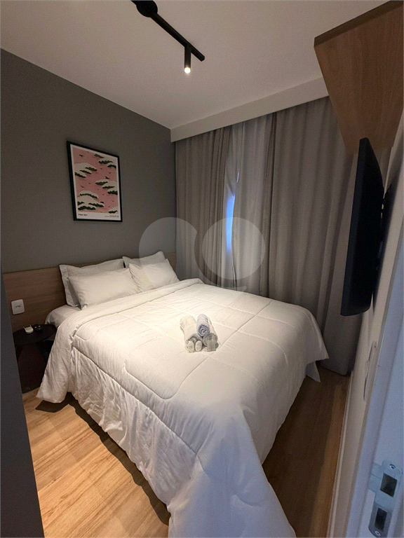 Studio HIS2 mobiliado 38m² na Liberdade, lazer completo, pronto para morar.
