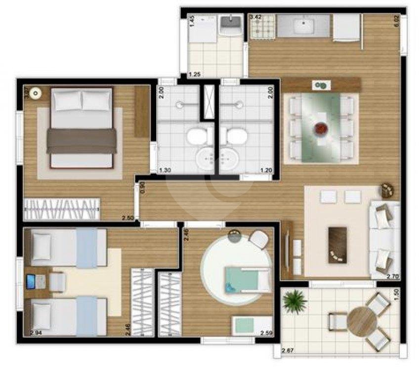 APARTAMENTO em PARQUE BRISTOL