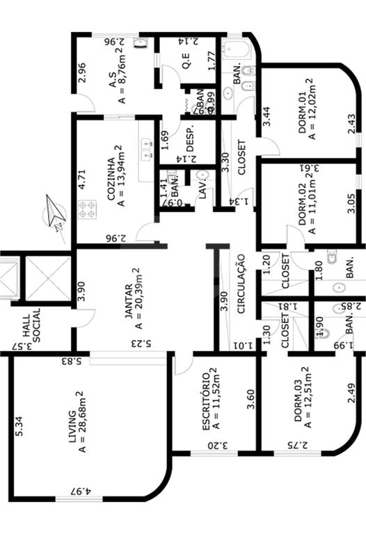 APARTAMENTO em REAL PARQUE