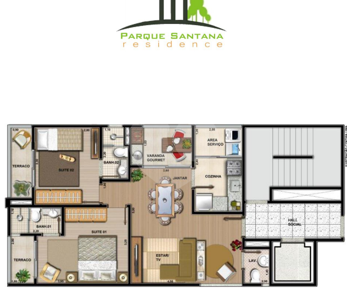 Lançamento! Apartamento de 65 metros com varanda gourmet. Próximo ao Santana Parque Shopping!