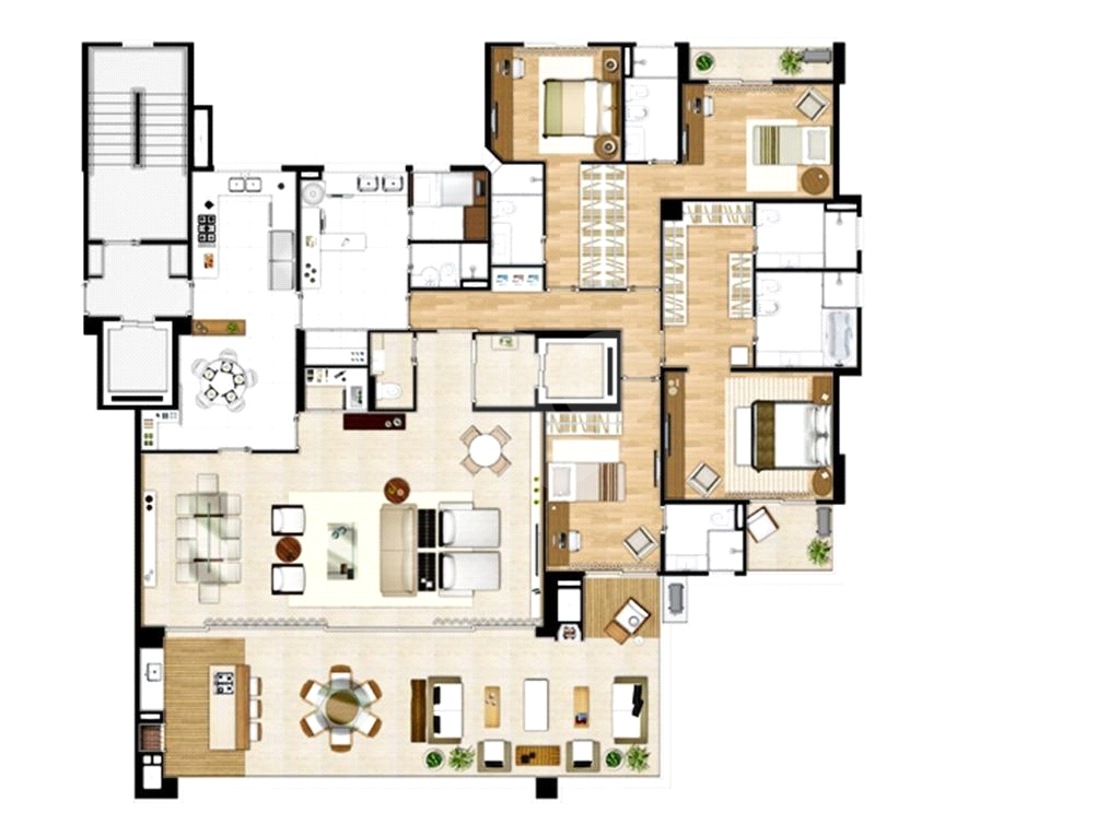 Apartamento, 4 quartos, 298 m² - Foto 2