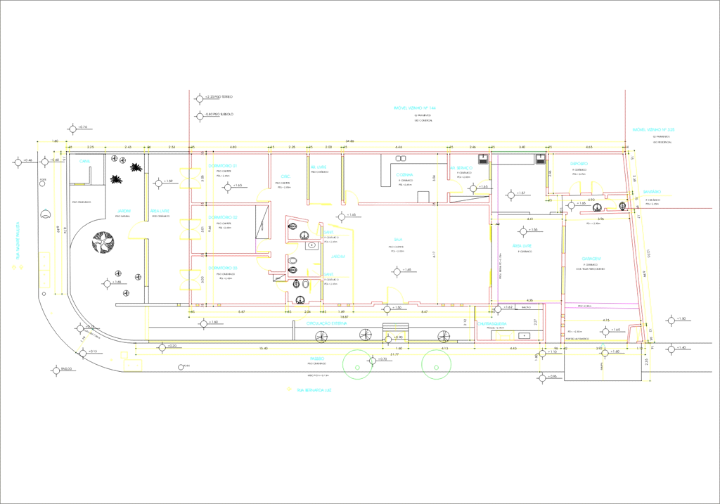 Terreno/casa de esquina com 414 m², Alto de Pinheiros, comercial/residencial