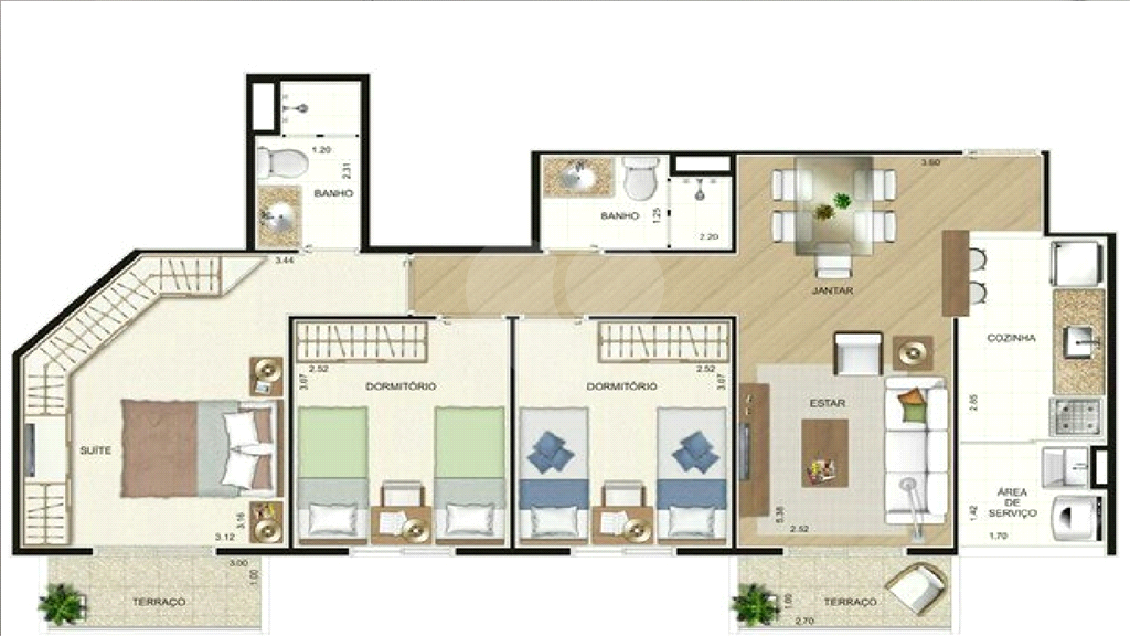 Apartamento pra venda com 4 dormitórios todos suítes vagas em Santana