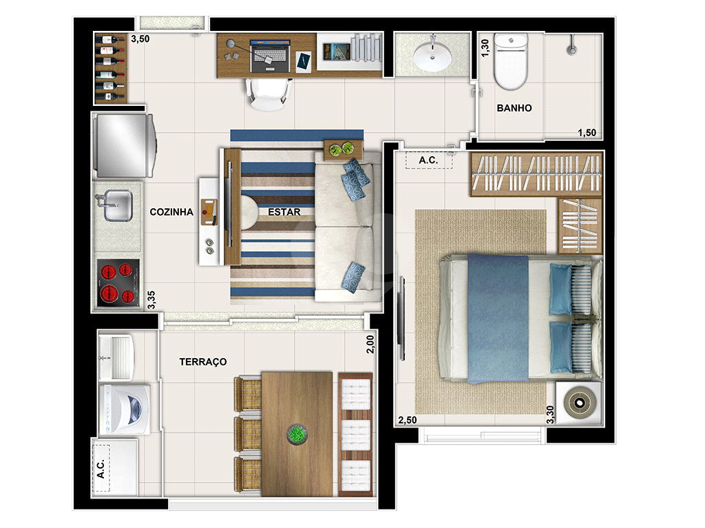 APARTAMENTO em CAMPO BELO