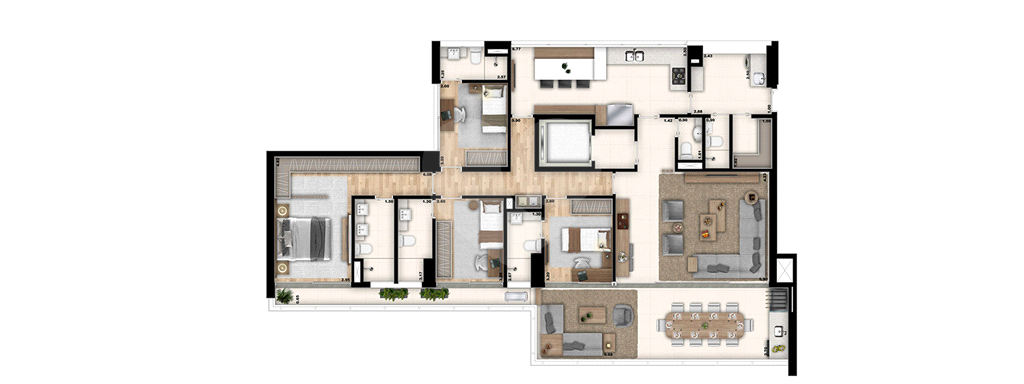 APARTAMENTO em VILA ROMANA