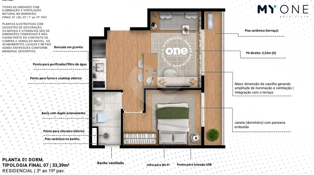 Apartamento à venda com 1 quarto, 27m² - Foto 14