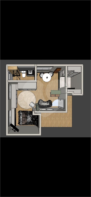 studio um quarto  sala cozinha santana  