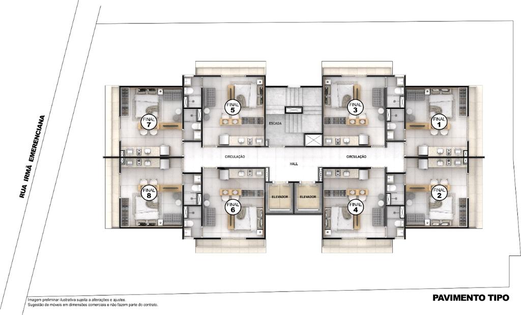 Studios de 25 a 27 m2 - Jaçanã