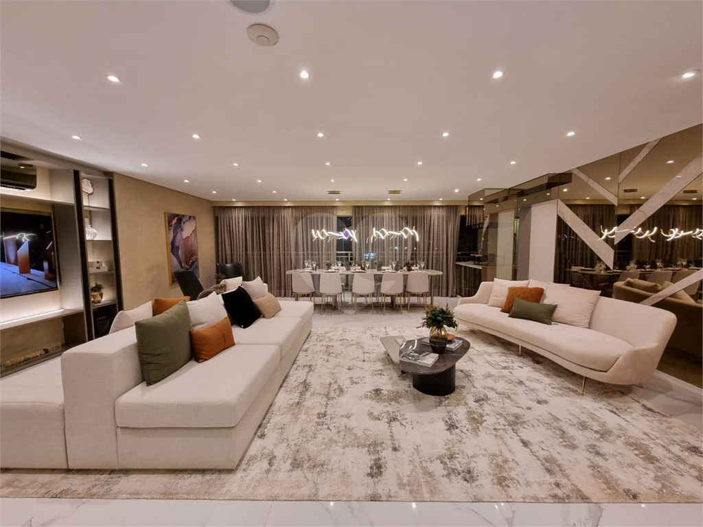 Cobertura duplex 306m² ampla sala de estar com varanda 3 suítes 3 vagas Perdizes
