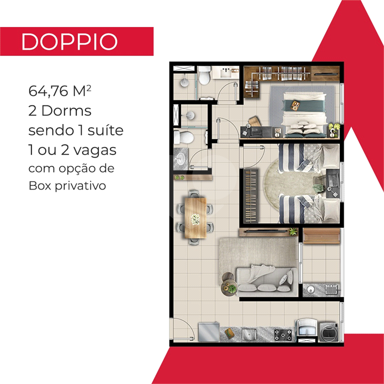 Apartamento à venda com 1 quarto, 42m² - Foto 14