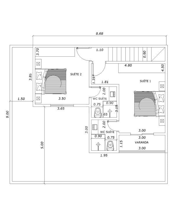 Sobrado à venda com 2 quartos, 98m² - Foto 12