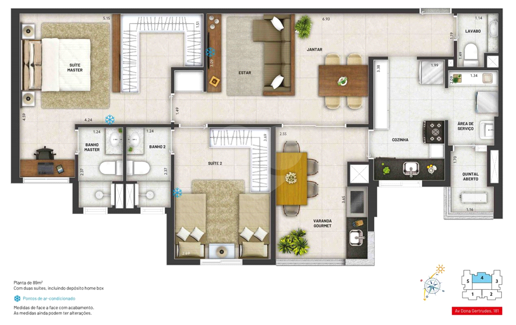 Apartamento à venda com 2 quartos, 119m² - Foto 22