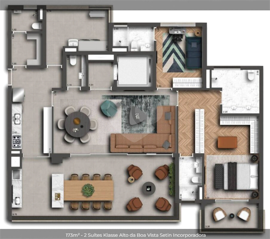 Apartamento à venda com 3 quartos, 173m² - Foto 21