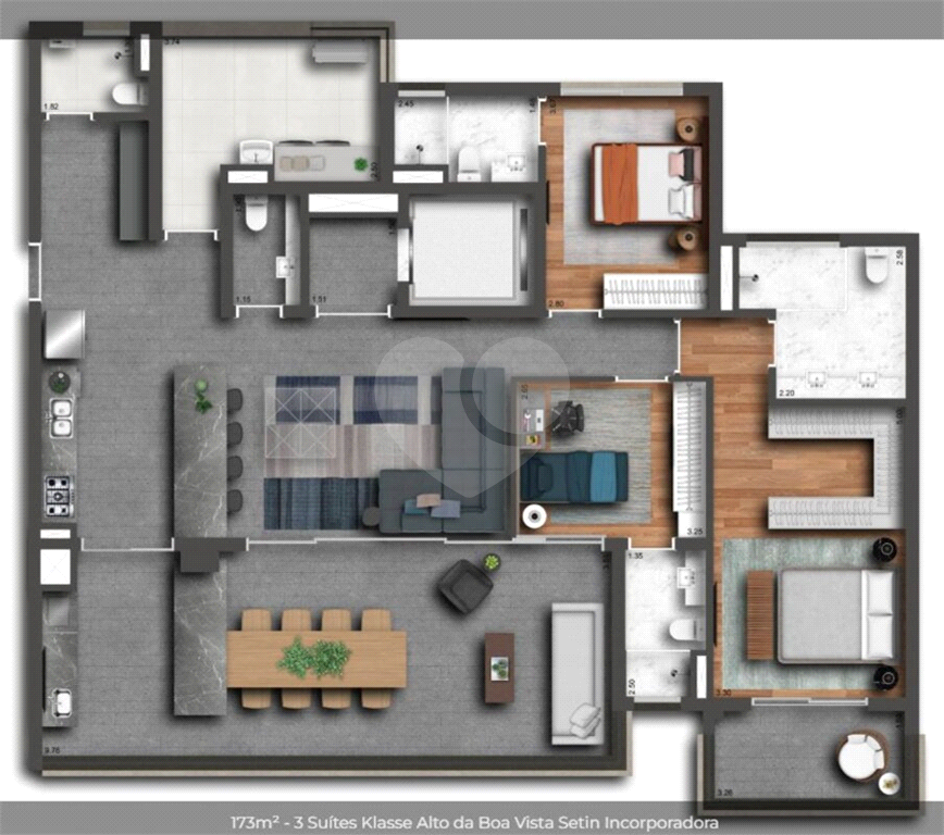 Apartamento à venda com 3 quartos, 173m² - Foto 20