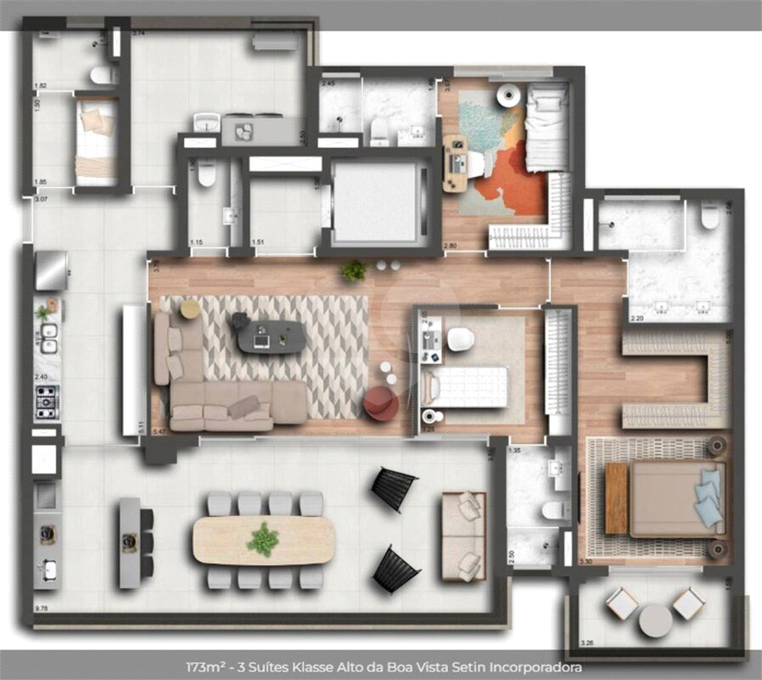 Apartamento à venda com 3 quartos, 173m² - Foto 18