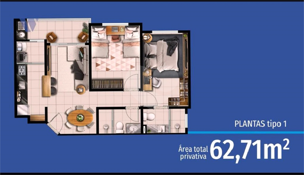 Apartamento à venda com 2 quartos, 62m² - Foto 19