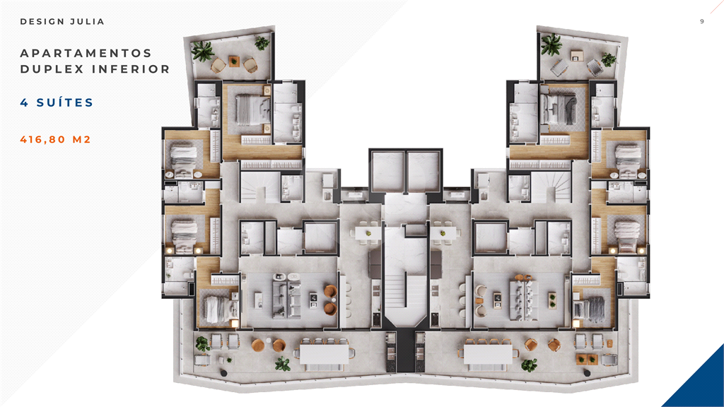Apartamento 4 suítes 224,40 m2  Francisca Julia 