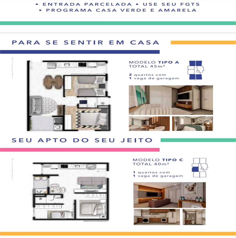 Apartamento à venda com 2 quartos, 45m² - Foto 4