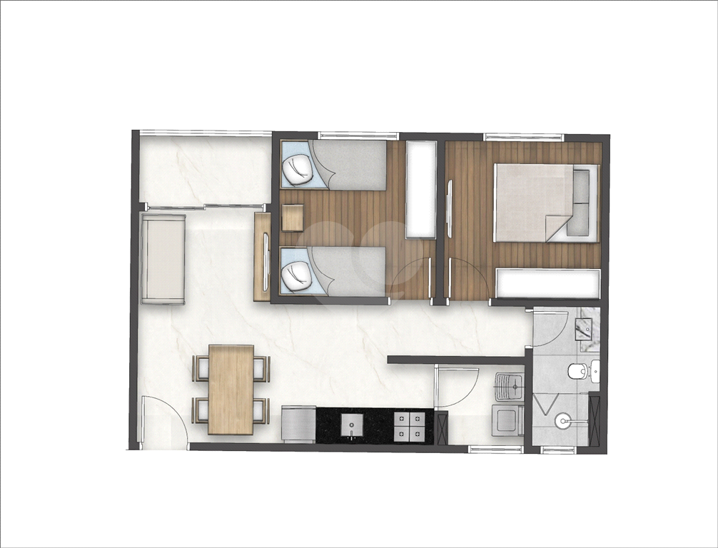 Apartamento à venda com 2 quartos, 62m² - Foto 4