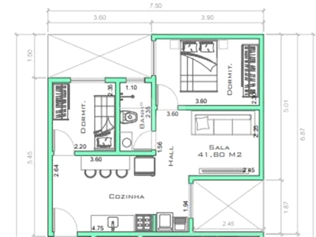 Casa de Condomínio à venda com 2 quartos, 45m² - Foto 4