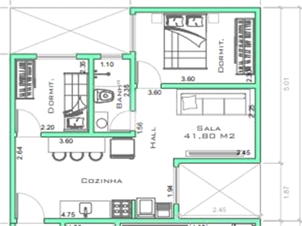 Casa de Condomínio à venda com 2 quartos, 45m² - Foto 2