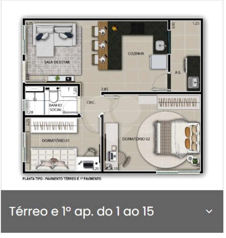 lindo apartamento na vila ré