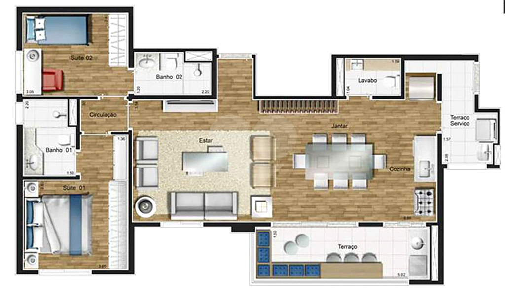 Apartamento - Vila Andrade - 2 Suítes / Quartos - 2 Vagas - Venda / Compra