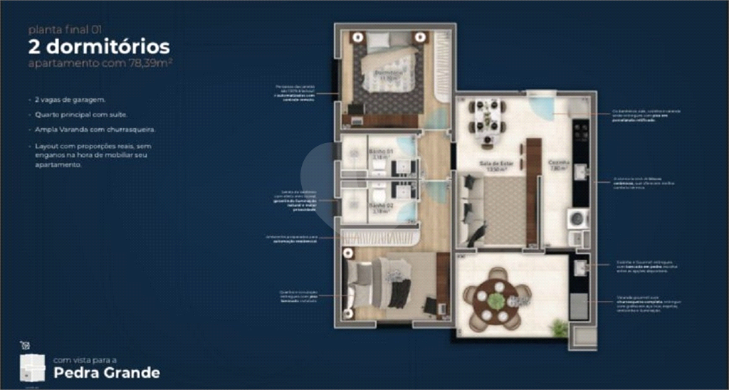 Apartamento à venda com 2 quartos, 78m² - Foto 6