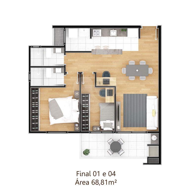 Apartamento à venda com 2 quartos, 68m² - Foto 16